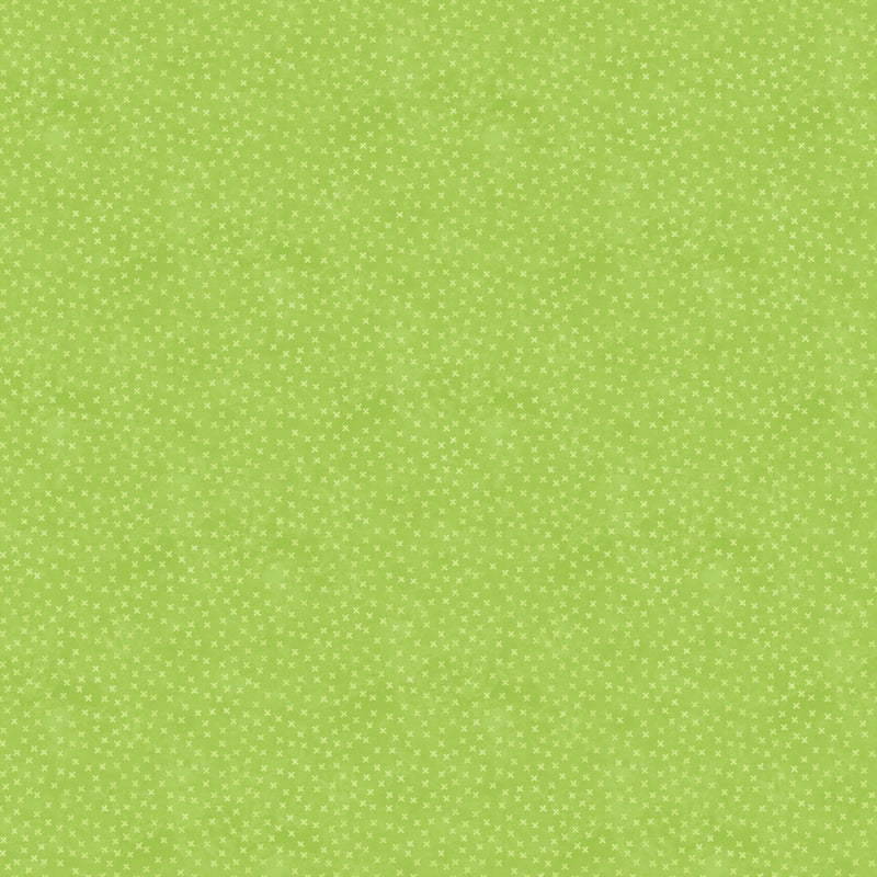 Hugs & Kisses Flannel F28003-74 Lime Little Kisses by Deborah Edwards for Northcott.