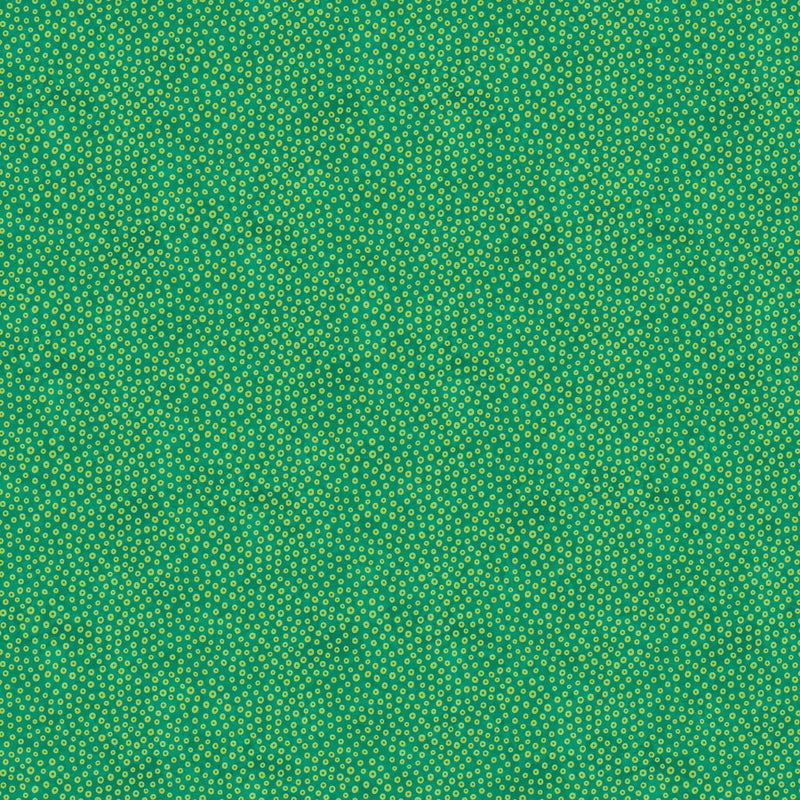 Hugs & Kisses Flannel F28004-78 Green Cheerios by Deborah Edwards for Northcott.