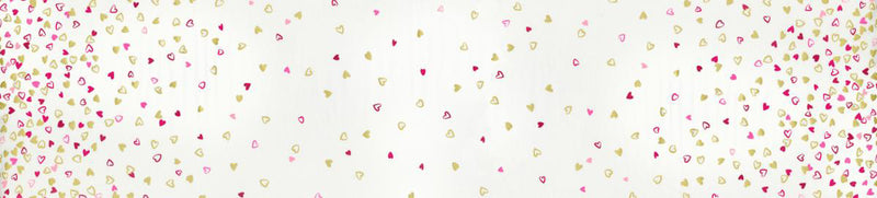 I Heart Ombré Metallic 10875-338M Off White Pink by V & Co. for Moda