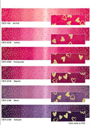 I Heart Ombré Metallic 5" Dessert Roll 10875DRM by Vanessa Christenson of V. & Co. for Moda
