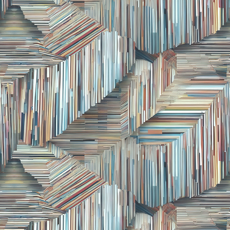 I Walk The Line 118" 8675-79 Slate by Funny Girl for Studio e Fabrics.