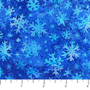 lluminations DP27006-44 Dark Blue Snowflakes by Deborah Edwards and Melanie Samra for Northcott