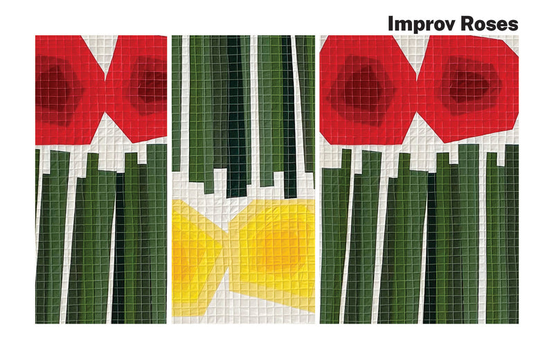Imperfect: Embracing Improv Quilting Book Julie Burton Lucky Spool Close Up Picture A5551-2