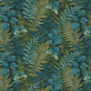 Imprint Flannel F29210-78 Fern Dk Olive Multi by Northcott