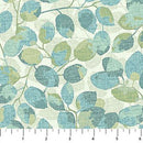 Imprint Flannel F29213-12 Sm Leaf Toss Beige Multi by Northcott