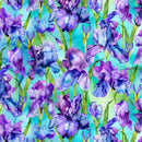 Infatuation DP28613-64 Turq Multi Iris Feature by Deborah Edwards and Melanie Samra for Northcott