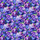 Infatuation DP28614-86 Dk Purple Packed Iris by Deborah Edwards and Melanie Samra for Northcott