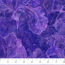 Infatuation DP28615-88 Purple Iris Texture by Deborah Edwards and Melanie Samra for Northcott