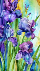 Infatuation Panel DP28610-84 Purple Multi Panel by Deborah Edwards and Melanie Samra for Northcott