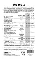 Jet Set II Travel Accessories Pattern Picture of Back of Pattern ByAnnie PBA216-2
