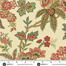 Jingle Bell A-10343-L Ornamental Garden Buttercream by Edyta Sitar for Andover Fabrics