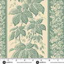 Jingle Bell A-10344-B Holiday Vine Vintage Blue by Edyta Sitar for Andover Fabrics