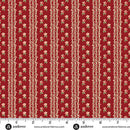 Jingle Bell A-10354-R Fairy Lights Cranberry by Edyta Sitar for Andover Fabrics