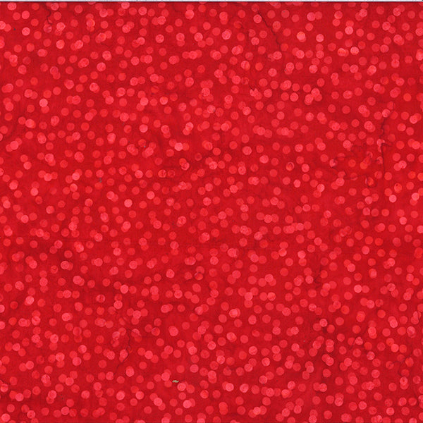 Jingle Bells Batik V2522-5 Red by Hoffman Fabrics