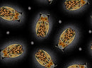 July Moon BA-00019 Black Allover Owls by Betty Albert-Licenz for International Textiles