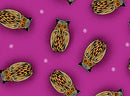 July Moon BA-00019 Rose Allover Owls by Betty Albert-Licenz for International Textiles