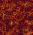 July Moon BA-00020 Orange Allover Branches by Betty Albert-Licenz for International Textiles