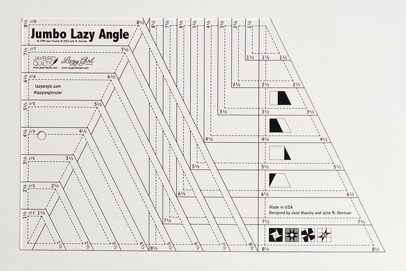 Jumbo Lazy Angle Ruler Picture of Closeup Lazy Girl Designs LGD902
