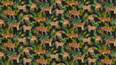 Jungle Queen DP25520-99 Tigers Black Multi by Beth Hoselton for Northcott