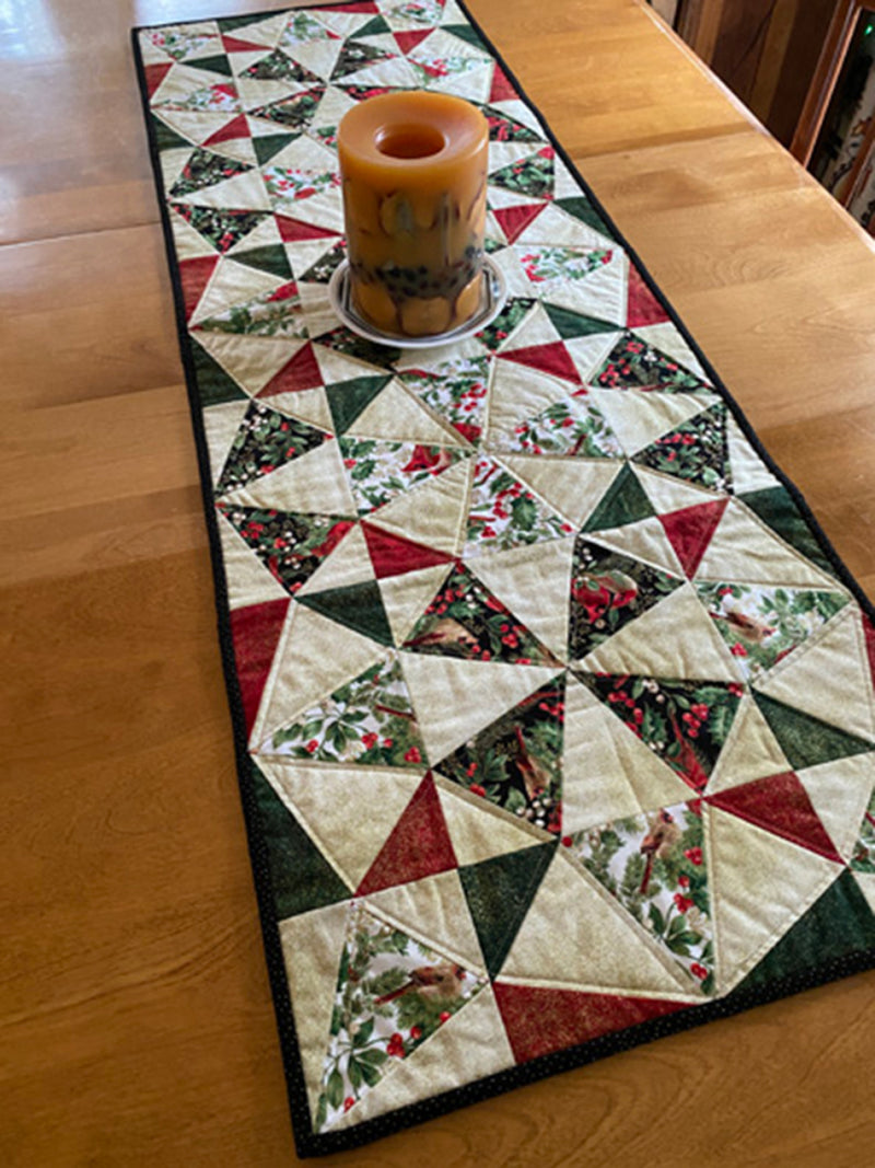 Just A Sliver Pattern Close Up of Table Runner Kristine Poor Poorhouse Designs PQD-264