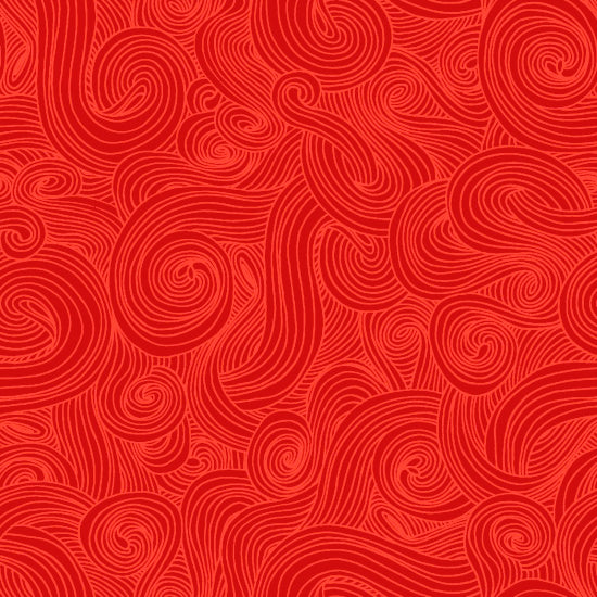 Just Color! 1351-Red Swirl by Studio e Fabrics