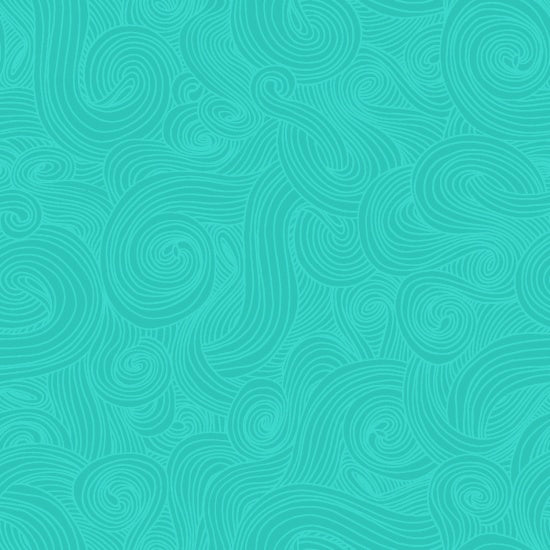 Just Color! 1351-Teal Swirl by Studio e Fabrics