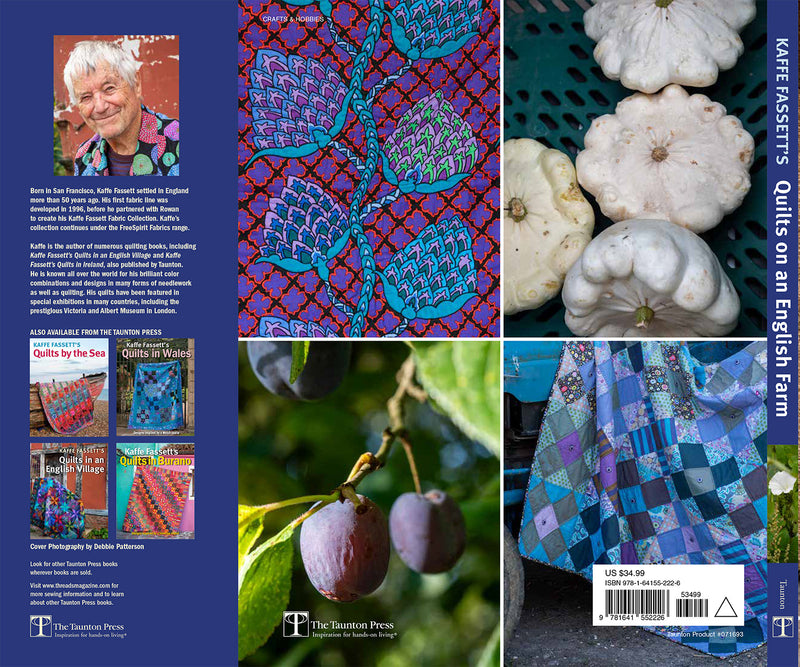 Kaffe Fassett's Quilts on an English Farm Taunton Books Back Cover 55226