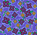 Keep Us Together LG-0006M Purple Flowers Metallic by Loretta Gould for International Textiles