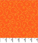 Kimberbell Basics Classic MAS8243-OO Orange Scroll by Kimberbell for Maywood Studio