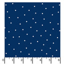 Kimberbell Basics Flannel MASF8210-N Small Dot Navy/White by Kimberbell for Maywood Studio
