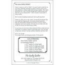 Back pattern cover of 'Labyrinth Walk' with text and fabric requirements list.