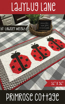 Ladybug Lane Table Runner Pattern Lindsey Weight Primrose Cottage PCQ-036