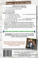 Lazy Daisy Gnome Table Runner Pattern Picture of Back of Pattern Patch Abilities P290PA