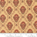 Le Jardin Rouge 36153-15 Rouge Oyster Camomille Paisley Damask by French General for Moda