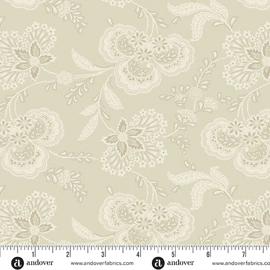 Lighthouse A-1475-L Sand Allium by Edyta Sitar for Andover Fabrics