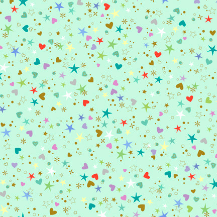 Lil' Buddies 28639-H Stars and Hearts by Turnowsky for QT Fabrics