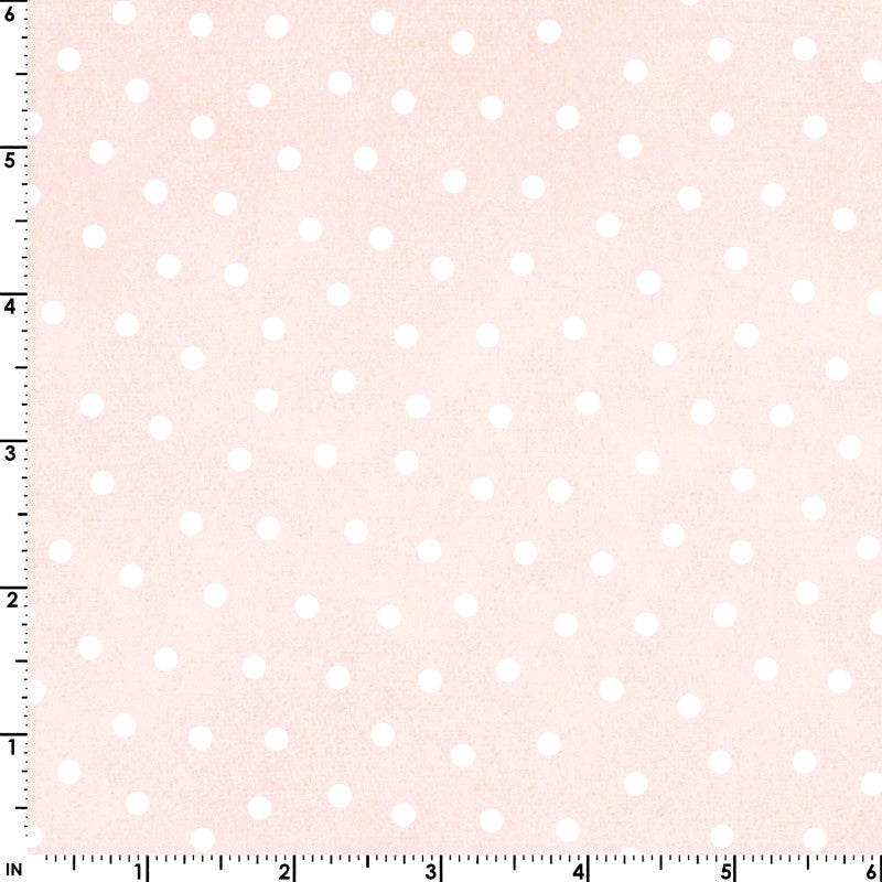Little Lambies Woollies Flannel MASF18506-PW Light Pink/White Polka Dots by Bonnie Sullivan for Maywood Studio