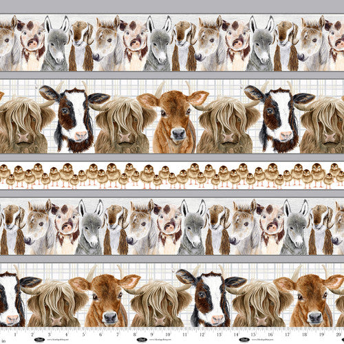 Little Seedlings Farm 4387-01 White by Moque Lee Studio for Blank Quilting Corp.