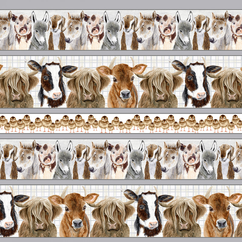 Little Seedlings Farm 4387-01 White by Moque Lee Studio for Blank Quilting Corp.
