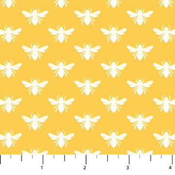 Local Honey 90663-50 Sunshine Bee Dots by Heather Bailey for FIGO Fabrics