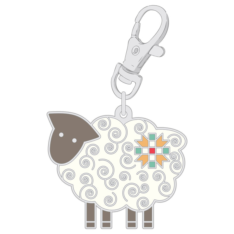 Lori Holt Home Town Enamel Charm - Sheep