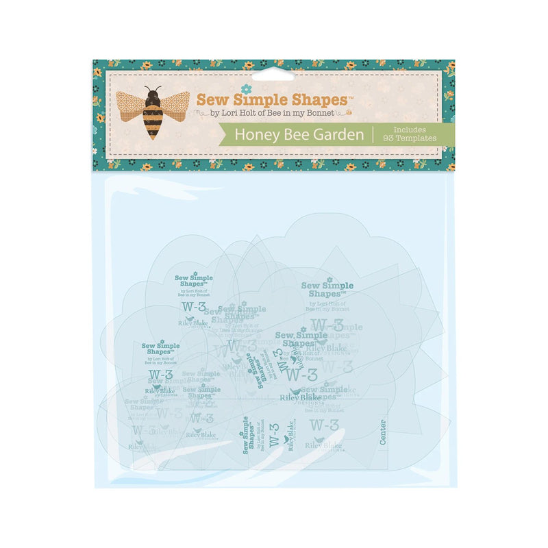 Lori Holt Honey Bee Garden Sew Simple Shapes in a bag with branding.