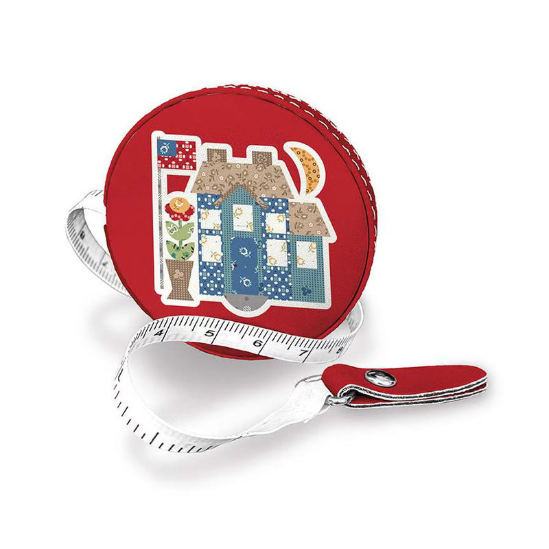 lori holt tape measure with red house design