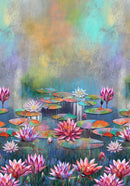 Lotus DP28421-46 Lotus Ombré Dk Blue Multi by Tim Parker for Northcott