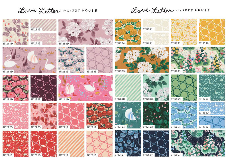 Love Letter Fat Quarter Bundle 37120AB by Lizzy House for Moda