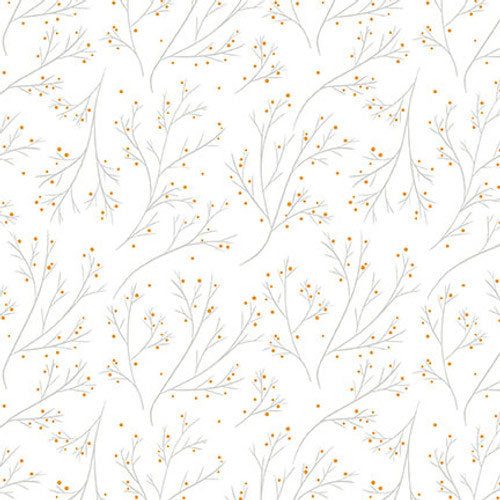 Lower the Volume 1936-01 White Branches by Blank Quilting