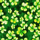 Lucky Clovers SRKD-23438-420 CLOVER Four Leaf Clovers by Studio RK for Robert Kaufman Fabrics