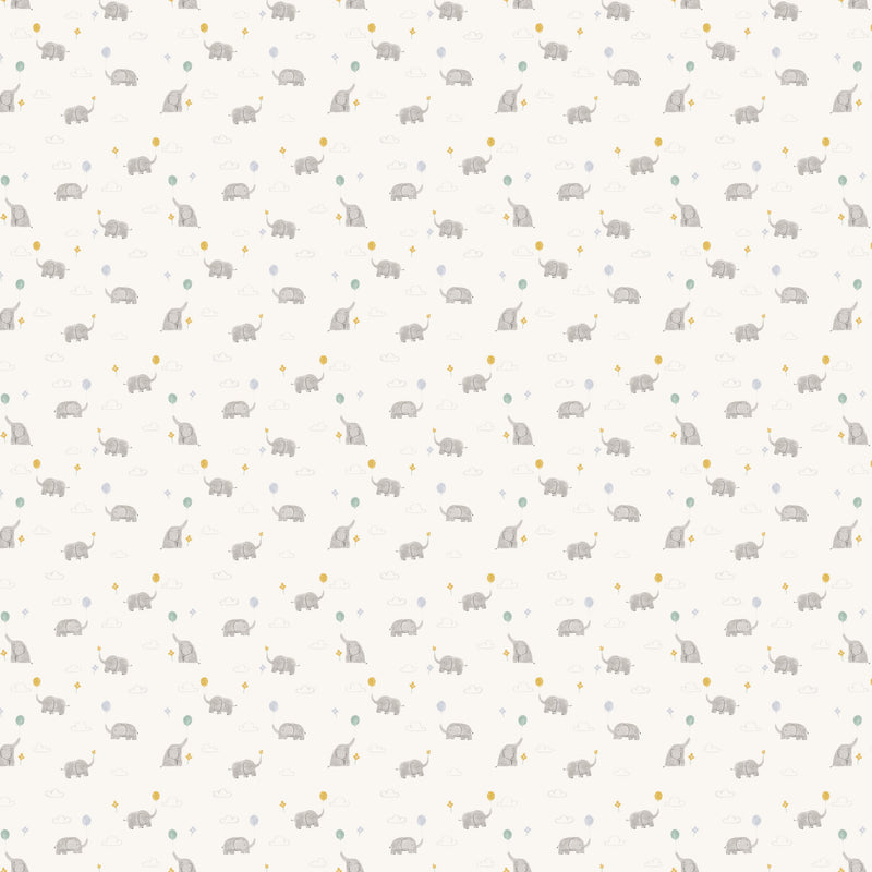 Lucky Day Flannel F90967-11 Cream Balloons by Jillian Philips for FIGO Fabrics