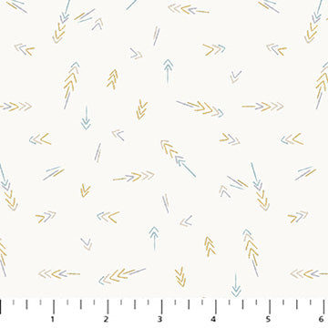 Lucky Day Flannel F90972-11 Cream Arrows by Jillian Philips for FIGO Fabrics