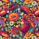 Luminous Haven B-4455-33 Multi Dense Floral by Jk Stewart Collection for Blank Quilting.